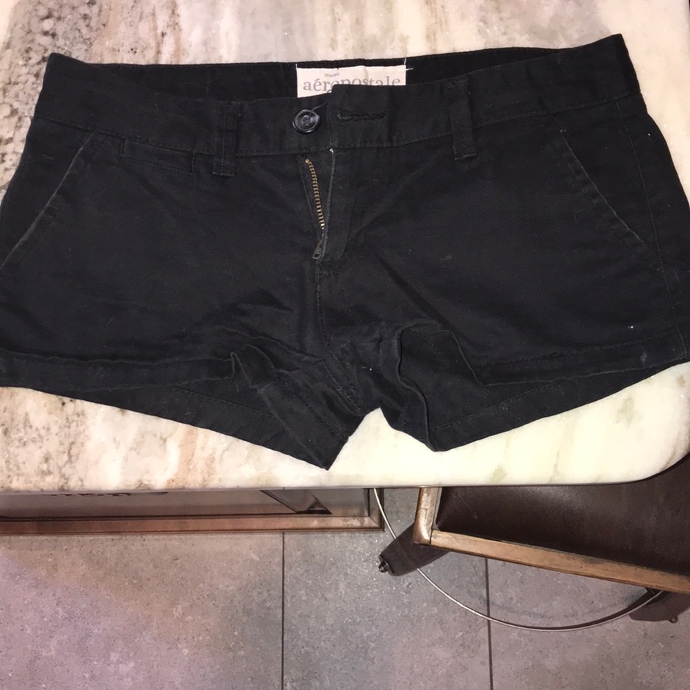 Aeropostale black jean shorts